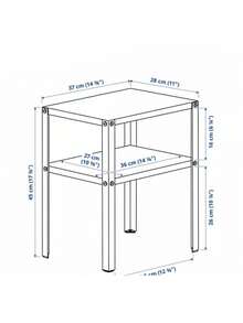 1pc Bedside Storage Rack, Space-Saving Home Use. Simple Iron Bedside Shelf For Storing Items. Bedside Table Or Small Desk For Organization. Storage Rack For Tidying And Storage. - Multicolor - View 5
