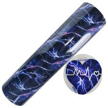 1卷 25x153厘米/9.8英寸x5英尺 3D图案全息热转印乙烯基薄膜 DIY - P088 - 查看 3