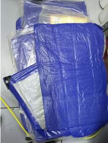 Lona Multiusos Azul Impermeable Resistente Con Ojales De 3x3 metros, - B - Ver 5