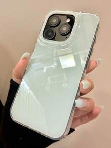 可爱果冻亮面手机壳，兼容 17 Air 16 15 14 13 12 Pro Max 11，纯色防震软壳 - 綠色 - 查看 3