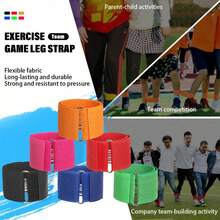 2-4-6 Pcs Adjustable Elastic Leg Bands, Durable Elastic Straps Suitable For Outdoor Activities, Team Building Events, Family Sports Competitions, Equipped With Elastic Hooks, Perfect For Christmas And Easter - Multicolor - View 2