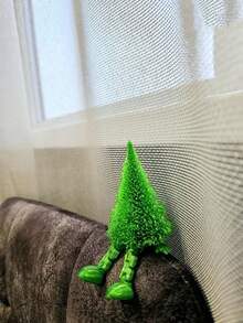 Movable Christmas Tree With Legs / Toy / New Year Souvenir! Office Desk Desk Office Supplies Office Accessories - A - View 5