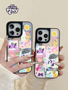Hasbro MY LITTLE PONY 官方卡通少女镜面手机壳，礼盒包装，适用于 iPhone 17、17 Air、17 Pro、17 Pro Max、11、12、13、14、15、16 Pro、16 Pro Max、14 Plus、15 Plus、16 Plus、15 Pro Max、16 Pro、16 Pro Max - 彩色 - 查看 2