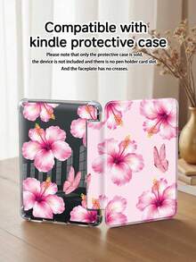 这款芙蓉花蝴蝶图案平板电脑保护套兼容 iPad Air 11 英寸 M3 2025 / M2 2024、Air 第五代 2022、(A16) 11 英寸第十一代 2025,也兼容三星 Galaxy Tab 和 Kindle Paperwhite 第十二代 2024。透明背壳,时尚图案保护套,支持自动睡眠/唤醒功能,配备气囊保护,适合作为礼物或办公用品。 - 彩色 - 查看 11