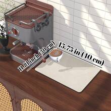 Coffee Machine Mat, Kitchen Countertop Draining Mat, Quick Dry, Heat Resistant, Non-Slip Rubber Bottom, Waterproof, Easy To Clean - Color - View 17