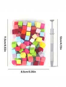 50/100pcs Nail Art Sponge & Clip Set | Gradient Tie Dye Nail Sponges With Stainless Steel Metal Clips, DIY Nail Tools Suitable For Nail Art, Gel Nail Polish And Mirror Powder - Multicolor - View 11