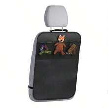 Car Backseat Cover With 3 Storage Pockets, Extra Large Waterproof Rear Seat Protector, Car Seat Back Cover, Dust/Mud/Scratch Resistant - Black - View 9
