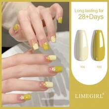 Limegirl 6色凝膠指甲油套裝，快乾且持久，柔和春季色調包含紫色、櫻花粉、嬰兒藍，Dream Town 系列，馬卡龍亮麗溫柔指甲油套裝，適合女性作為禮物 - 查看 5