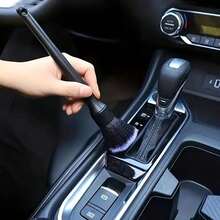 1pc Spring & Summer Car Duster Soft Bristle Brush, Interior Cleaning Tool, Car Air Vent Dust Cleaner Brush - A - View 1