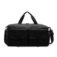 Large Capacity Travel Duffel Bag With Shoe Compartment, Dry Wet Separation, Waterproof Weekender Bag For Women And Men - màu đen - Xem 1