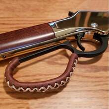 [Free Shipping]DOG Genuine Leather Lever Wrap For Lever Action Rifles & Shotguns, Handcrafted - Brown/Brown-thicker - View 7