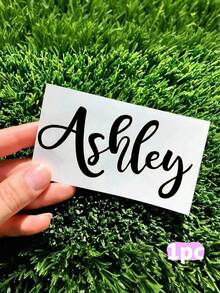 1pc/3pcs/5pcs Customized Name Label Stickers, 3-6 Inch Labels, Name Stickers, Customized Stickers, Name Stickers, Date Stickers, DIY Gifts, Handmade, Handwritten Font, Wedding Stickers, Gift Stickers. Customizable Holographic Name Stickers, Suitable For Water Bottles, Lunch Boxes, Housewarming Gifts. - Sticker - View 15