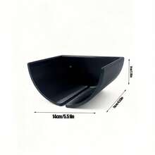 1pc 3D Printed Curved Toilet Paper Holder, Adhesive No Drilling Bathroom Tissue Storage Rack, Minimalist Design - Multicolor - View 4