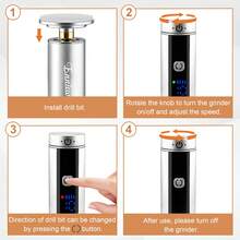 enniewi Máy tẩy tế bào chết da chân điện, máy tẩy tế bào chết da chân sạc điện, 10 tốc độ để loại bỏ da chết - Chăm sóc chân tại nhà - Xem 5