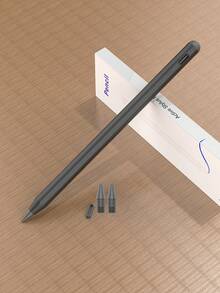 90mAh 可充电数字触控笔，带磁吸功能、倾斜感应和防误触功能，兼容 iPad (A16) 第 11/10 代、第 7/8/9 代、iPad Air 7/6/5/4/3、iPad Pro 13 英寸/12.9 英寸/11 英寸（2018-2025 年款）、iPad mini 7/6/5，黑色 - 黑色 - 查看 3