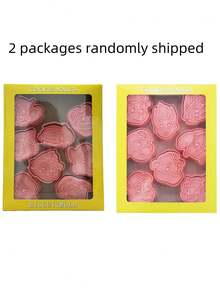 Paw Patrol 8pcs Christmas Cookie Cutter Set, Cartoon Christmas Ball Shaped Cookies Baking Mold, 3D Embossing Tool - Multicolor - View 10