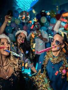 20/30pcs Colorful Party Whistles - Vibrant Dragon Shaped Blowout Suitable For Birthday, Graduation Ceremony And Celebration Events, Plastic Material, No Feathers, Great For Sports And General Party Decoration, Party Supplies | Vibrant Party Decor | Plastic Whistles - Multiple Styles - View 2