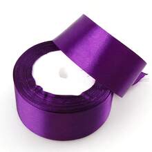 25 Yards 1-1/2 Inch Single-Sided Satin Ribbon, Ideal For Gift Wrapping, Wedding Decor, Handmade Bows, Bouquet Packaging, Etc. - Multicolor - View 12