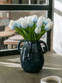 20 bông hoa tulip xanh nhân tạo, thích hợp trang trí ngày Valentine, nhà cửa, phòng ngủ, phòng khách, tiệc sinh nhật. - Màu xanh lam - Xem 4
