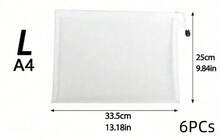12 piezas de bolsas con cremallera de malla, bolsitas con cremallera de malla de PVC, sobres con cremallera de malla de plástico impermeable, carpetas, bolsas organizadoras de malla de uso múltiple, bolsas de almacenamiento de documentos transparentes, de vuelta a la escuela, bolsas con cremallera para archivos, bolsas de clasificación de juguetes rompecabezas, estuches, carpetas, bolsas de almacenamiento de artículos de oficina, bolsas de regalo - Multicolor - Ver 16