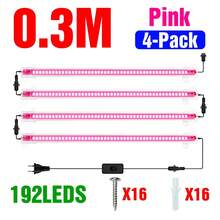 LED Grow Light Bar Full Spectrum AC220V Green Plant Lamp UV IR Red Blue Indoor Hydroponic Flower Seedling Potted Succulent Vegetables Tomato Cactus Bonsai Moss Fish Tank Aquatic Plants Cultivation Growth Box Fill Lighting Pink /Sunlight 1-12Heads With EU Plug 30CM/50CM 11.81Inch/19.69Inch - EU C Type Plug(220-240V) - View 25