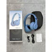 New Foldable Wireless Noise Cancelling Headphones For SOLO 4 Over Ear Sports Headset With Pop-Up Pairing And Portable Storage - 粉色 - 查看 8