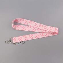 1条2D心形挂绳，钥匙链挂绳，证件套挂绳，健身手机挂绳，USB挂绳，DIY挂绳，斜挎挂绳 - Love - 查看 4