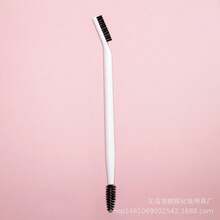 Waterproof Dual-Ended Fine Spiral & Flat Eyebrow Brush With Bendable Head - Multi-Color, Portable, Ideal For Beginners - Black - View 9