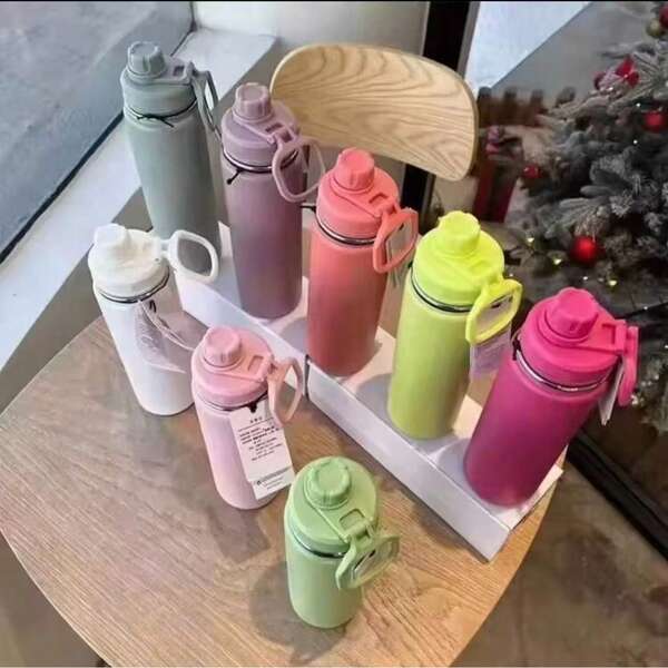 710ml Stainless Steel Titanium Alloy Vacuum Insulated Water Bottle, Outdoor Sports Flask, Leak-Proof, Birthday Gift