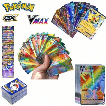 300 Stücke Sammelkarten, glänzende Karten, Spielkarten, Kampfkarten, Halloween Geschenk, Geburtstagsüberraschung, Geschenk für Anime-Fans (zufälliger Stil)