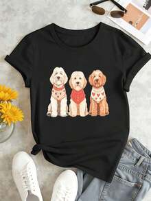 T-shirts pour femmes - Noir - Voir 2