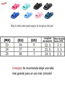 Chanclas de Mujer Cómodas Sandalias Planas Antideslizantes para Casa Playa Verano Suaves con Diseño Ergonómico Tacón Reforzado - Rosa Fucsia - Ver 3