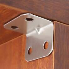 Bộ 30/70 chiếc giá đỡ góc bằng thép, giá đỡ góc vuông, giá đỡ góc chữ L bằng kim loại chịu lực cao dùng để đỡ kệ. - Giá đỡ góc bằng thép không gỉ - Xem 6
