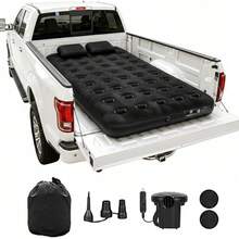 Umbrauto Air Mattress For 5.5-6.5 Ft Short Bed Full-Size Trucks, Pickup Truck Airbed Mattress With Corded Air Pump For Outdoor Travel - 5.5-6.5ft Truck Bed (Wired Pump) - 查看 8
