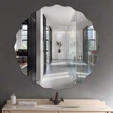 Gương acrylic hình mặt trời dễ lắp đặt - Không khung, trang trí tường HD cho phòng tắm và phòng khách - Tự dính với lớp màng bảo vệ - 2mm - Xem 6