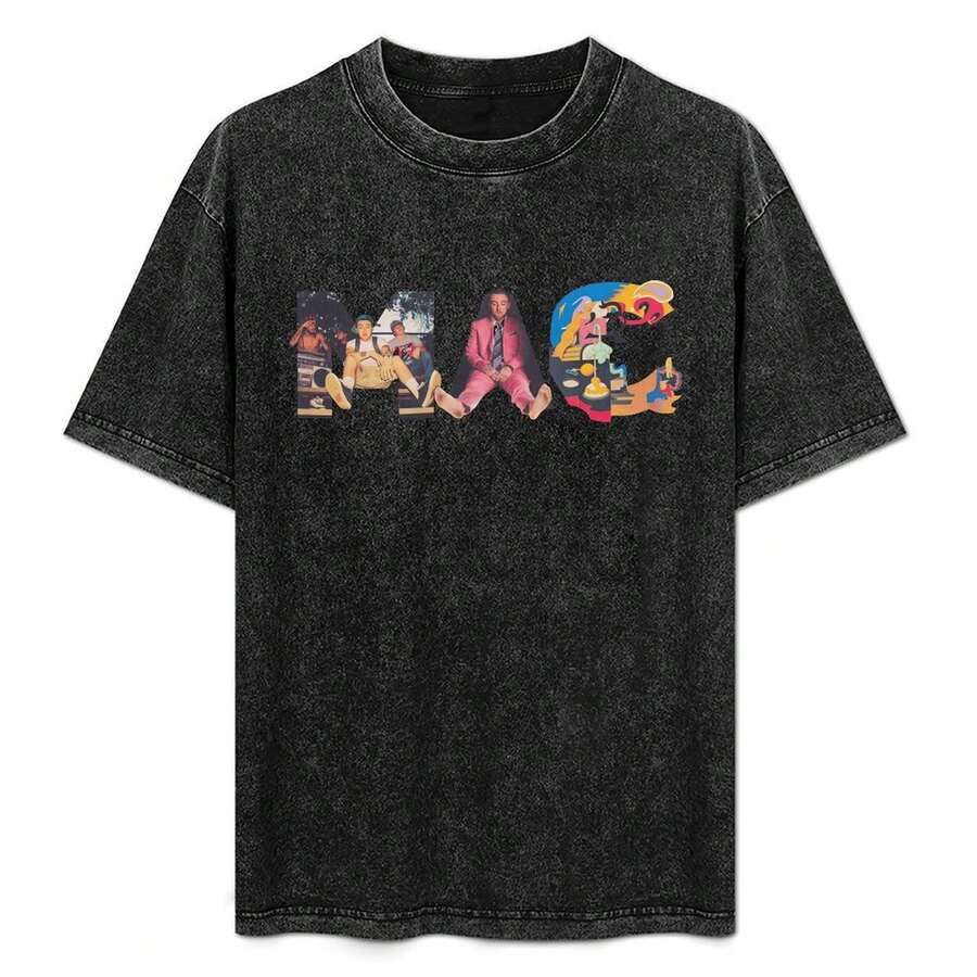 Casual Women's Grunge Short Sleeve T-Shirt With Round Neck Regular Fit And Unique Graphic, Slight Stretch Fabric - 黑色加厚款 - 查看 1