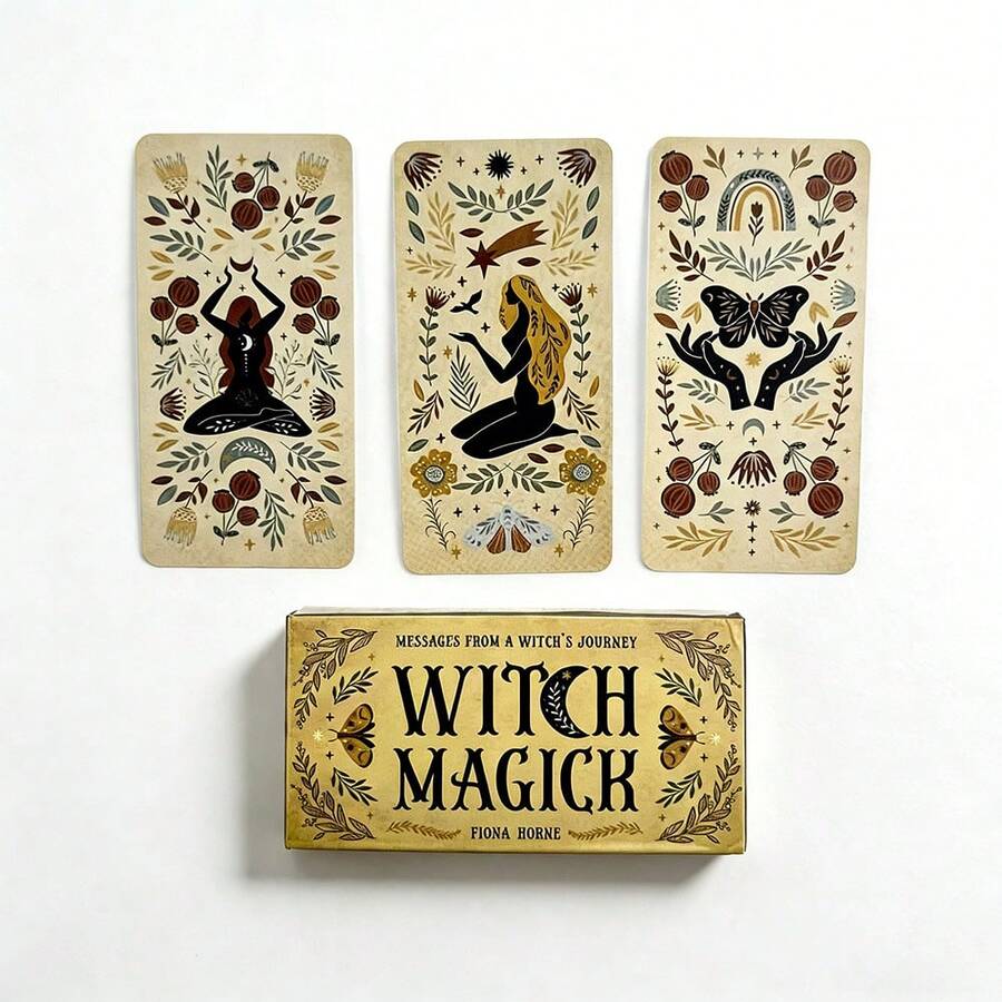 Yoga Oracle Cards, Tarot Cards: The Perfect Choice For Mindfulness, Divination And Gifts - Apricot - View 1
