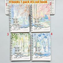 A5 Spiral Notebook, 66 Pages, Lined Paper, Thickened Cover With Leaf Pattern, Office Supplies, Student Learning Notebook, Hardcover Notebook With Foil Stamping - A5 - View 15