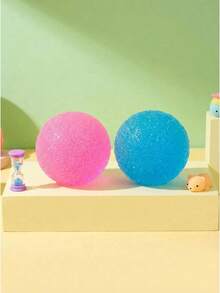 Best-Selling Item1/2/3/6/9pcs Mini Textured Stress Relief Ball: High Density Solid Soft Gel Toy, 1.6 Inch Small Sensory Fidget Toy, Suitable For Kids And Adults, Quiet Classroom Stress Relief Item, Malt Filling, Student Prize - 1 件 - 藍色 - 查看 8