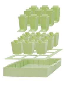 9格育苗盘，植物温室发芽观察种植器，带排水孔，适用于蔬菜、花卉和香草幼苗栽培 - 可重复使用的塑料育苗容器 - 種子托盤 - 查看 7