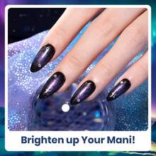Beetles Pearl Gel Nail Polish, 6 Colors Shimmer Pearl White Pink Purple Mermaid Nail Drawing Spring Gel Polish - 6 Colors Kaleido Galaxy - 查看 5