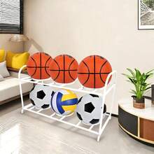 Estantería de 5 niveles para almacenamiento de baloncesto - Negro - Ver 28