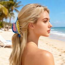 1 件休闲街头风格新款豹纹醋酸纤维发夹，可爱动物爪夹，独特发夹发夹头饰发饰秋季发夹秋季时尚发夹冬季度假装女士 - 彩色 - 查看 11