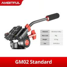 AMBITFUL GM01 GM02 铝合金球形双全景 1/4 三脚架云台，适用于相机 Vlog 三脚架支架摄影，承重 8kg - 查看 9