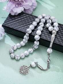 1个斋月绿松石色单流苏礼盒，斋月礼物，斋月念珠 - 彩色 - 查看 13