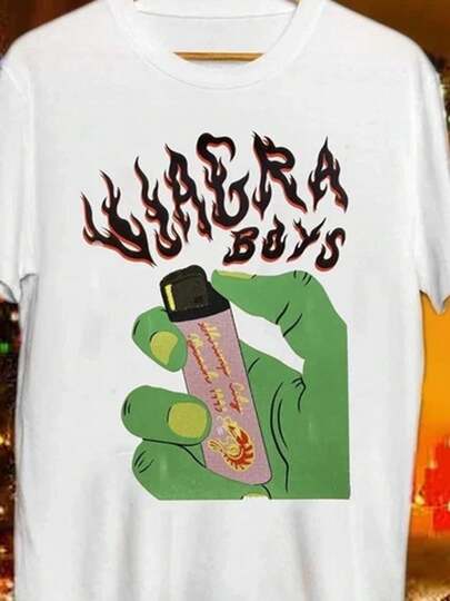 T-shirt de tournée du groupe Viagra Boys, toutes tailles de S à 5XL, col rond, style décontracté, tissu légèrement extensible, design imprimé, parfait pour les hommes