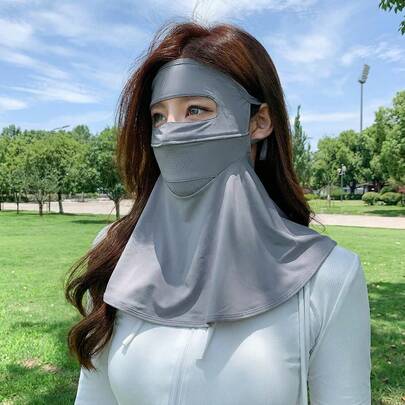 قناع واقي من الشمس بحماية UPF 50+، واقي رقبة من الأشعة فوق البنفسجية، قناع واقي من الشمس مع غطاء للعين
