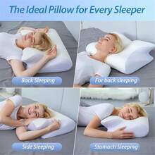 Almohada de cuello de espuma de memoria ergonómica - Multicolor - Ver 7