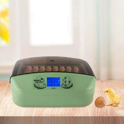 32 Eggs Automatic Incubator With Temperature Humidity Control Auto Egg Turning 3-In-1 Hatching Brooding Tool For Chicken Duck Quail