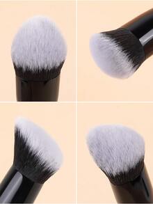 MAANGE 6pcs Professional Makeup Brush Set: Blush Brush, Powder Brush, Foundation Brush, Blending Brush, Eyeshadow Brush, Concealer Brush, Highlighter Brush, Contour Brush, Nose Shading Brush, Makeup Tools Cosmetic Brush Set Beauty Brush Kit Gift For Women & Girl Travel Makeup Brush Set - Black - View 10